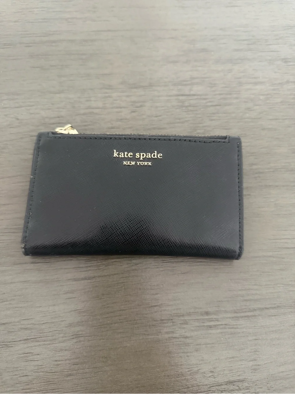 kate spade Black Small Zip Card Holder